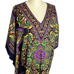 VTG Sante Classics Caftan Dress Womens One Size Floral Mumu Boho Hippie